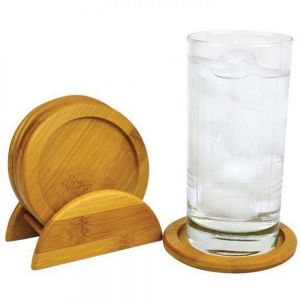 PORTAVASOS SET COASTERS BAMBOO personalizada